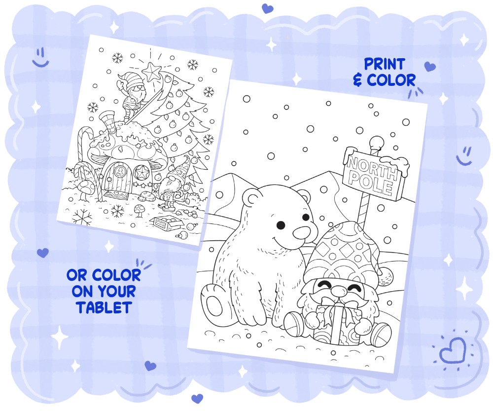 Christmas Gnomes Coloring Book - Image 6