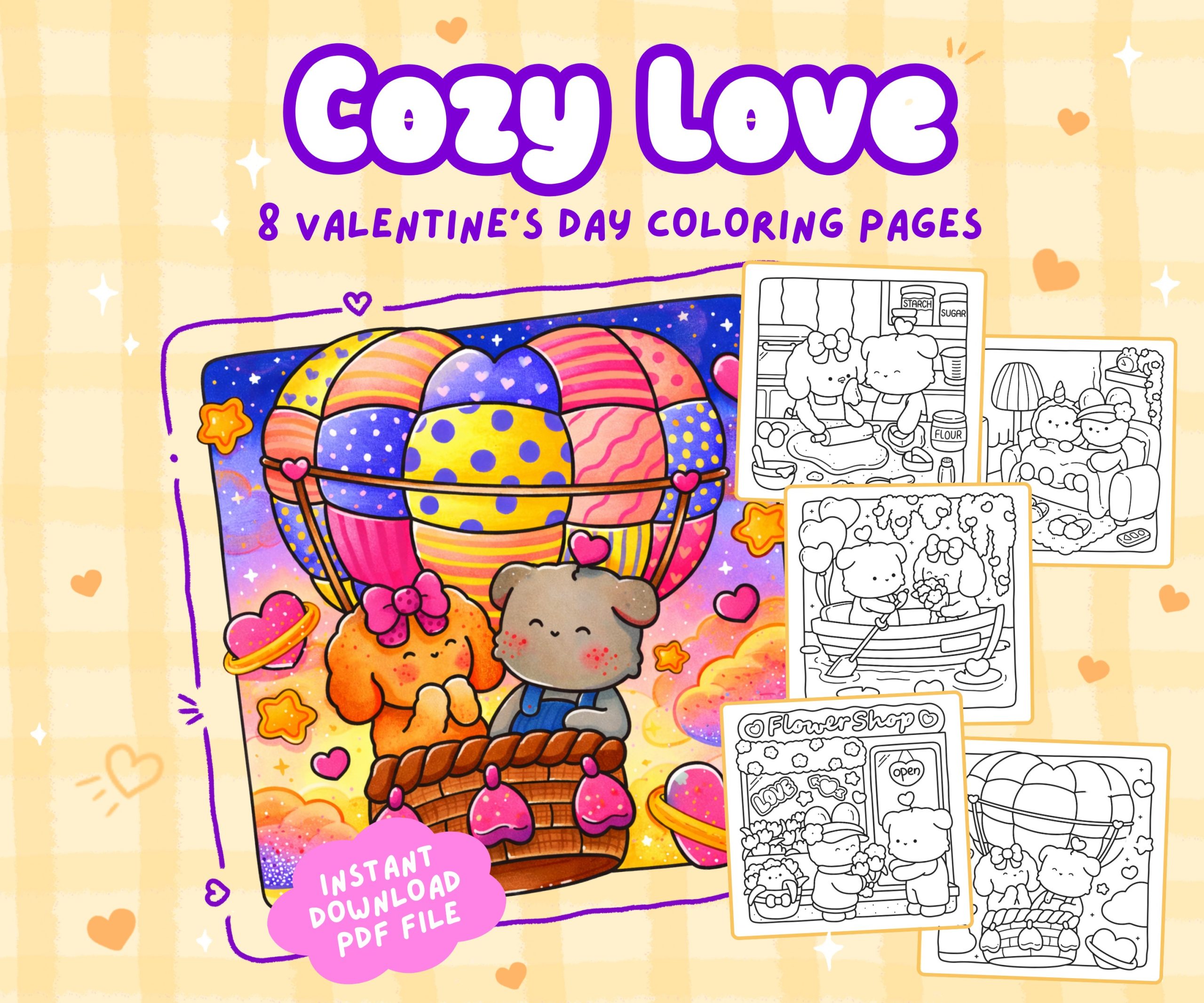 Valentine's day coloring pages