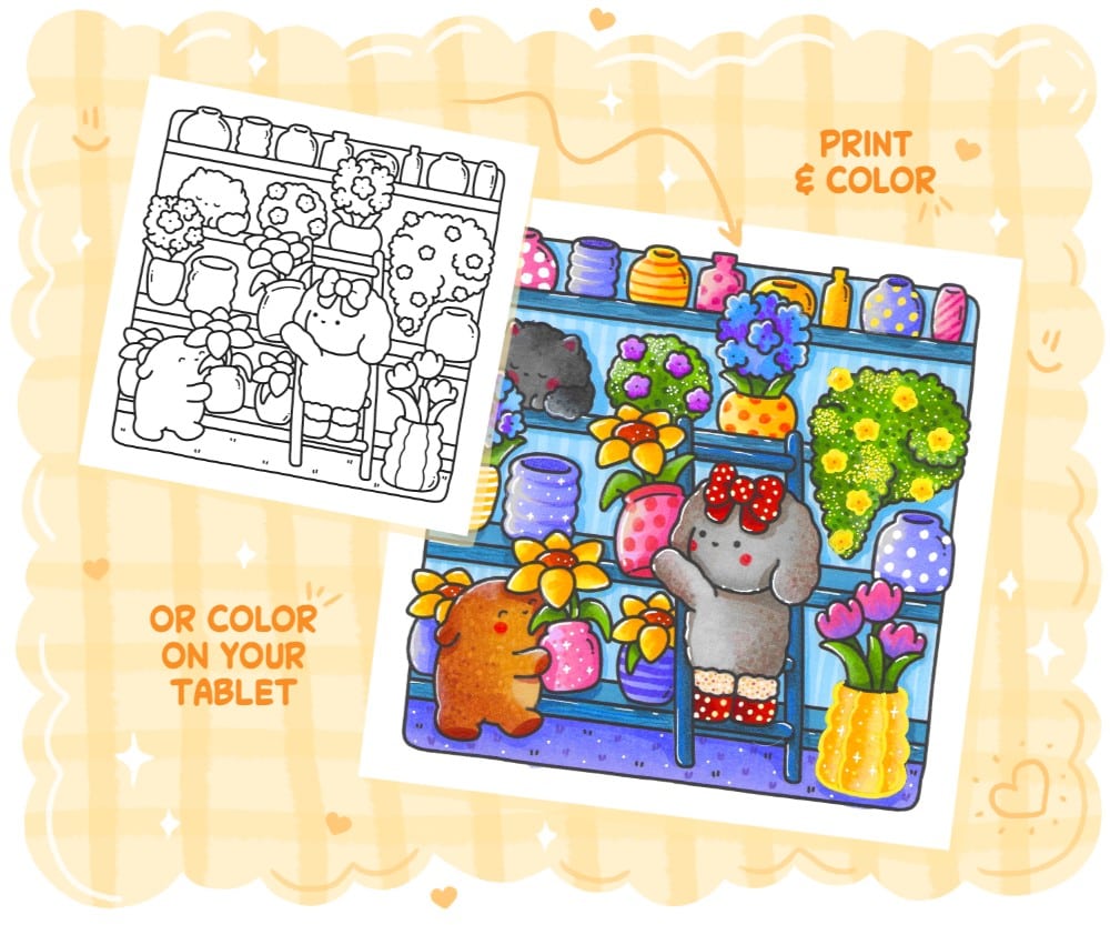 Pretty Cozy: Cute Hygge Coloring Book - Comfy Relaxation for Adults and Teens - Image 6