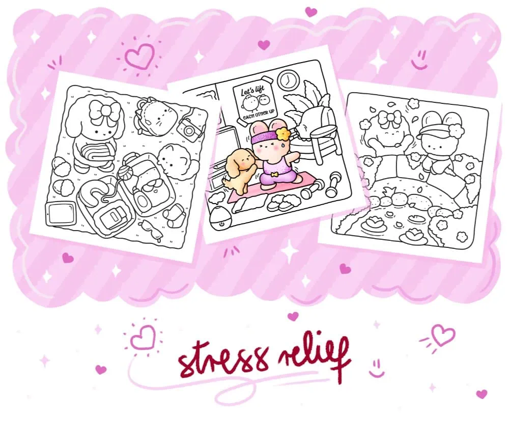 Pretty Cozy: Cute Hygge Coloring Book - Comfy Relaxation for Adults and Teens, coloring page preview 4